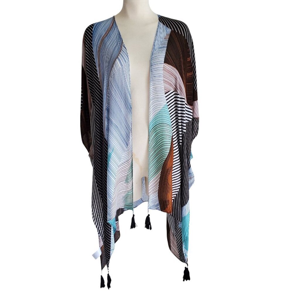 Elegant Multicolor Women's Kimono Cardigan